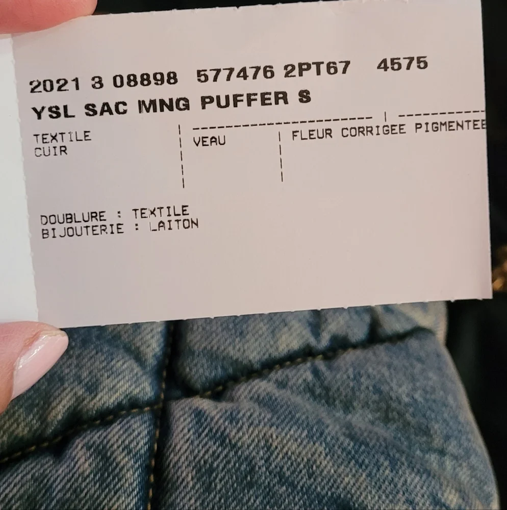 Saint Laurent Denim Puffer **READ DETAILS** - Picture 12 of 16